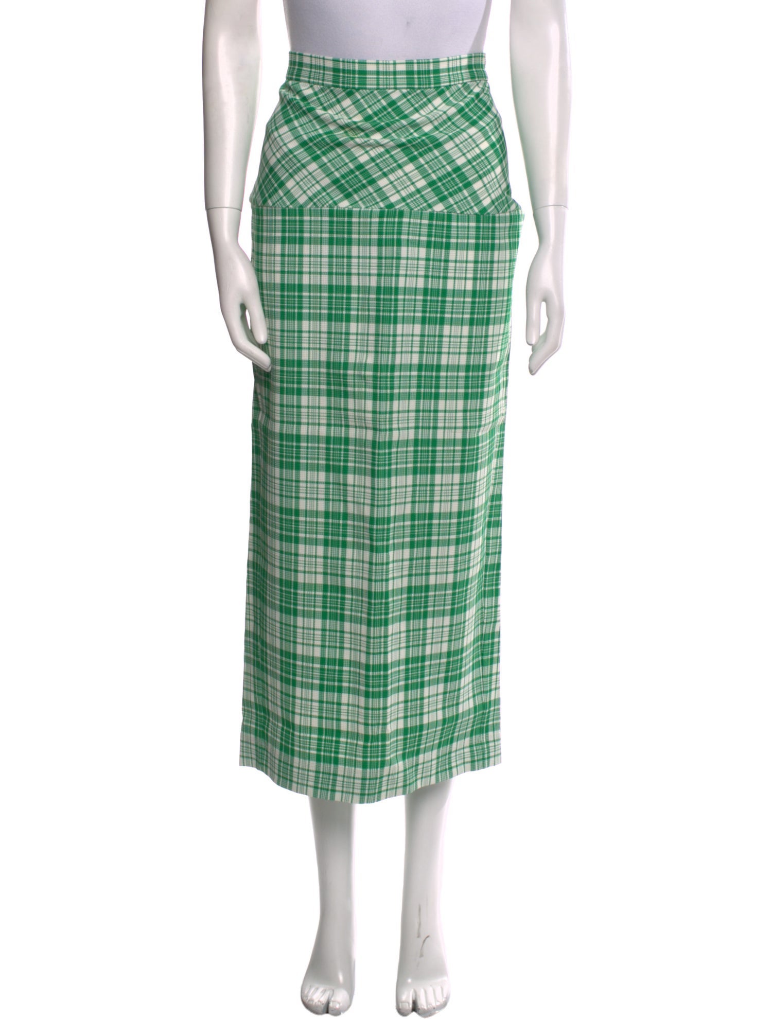 Rachel Comey Plaid Print Midi Length Skirt