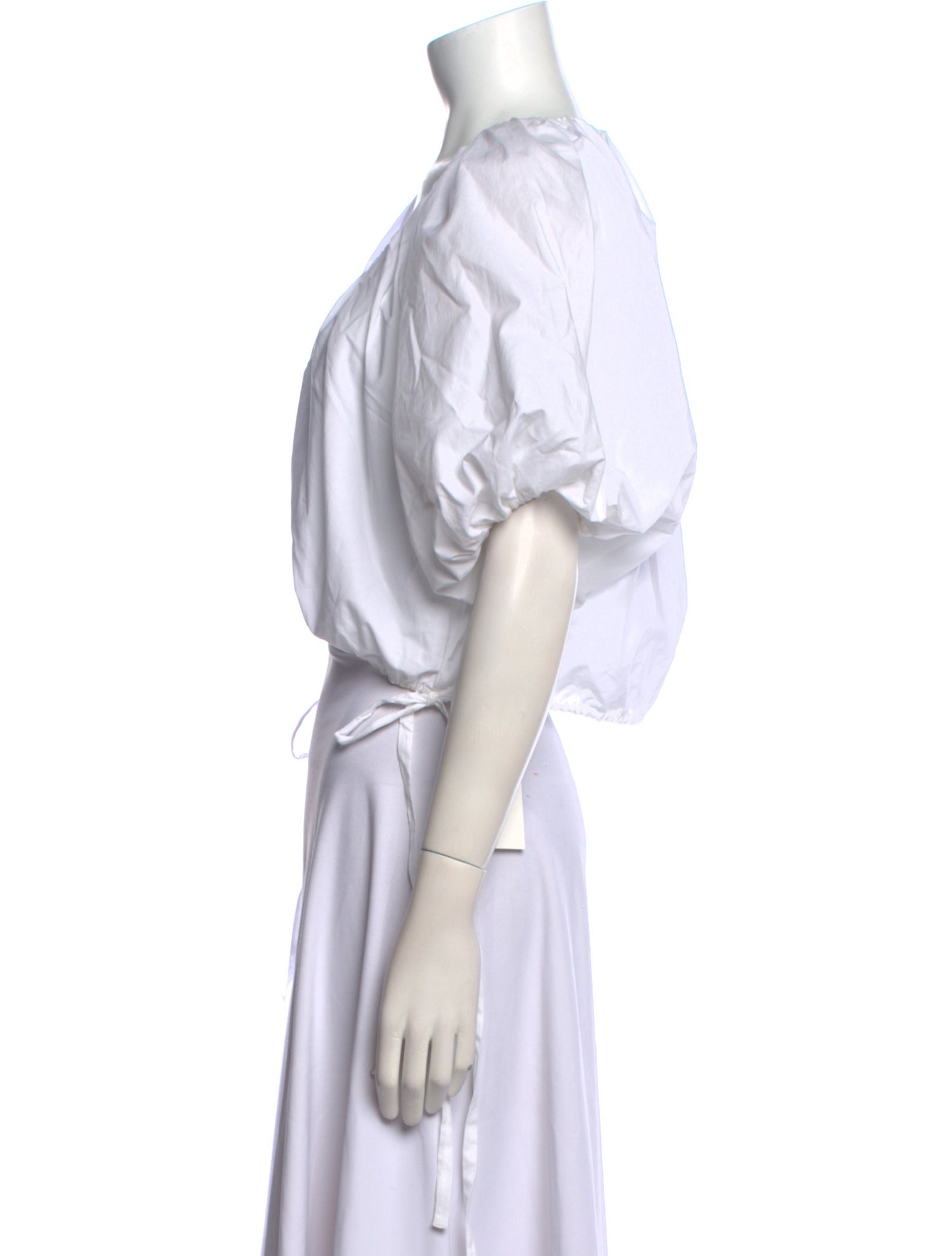 Rachel Comey Scoop Neck Short Sleeve Crop Top