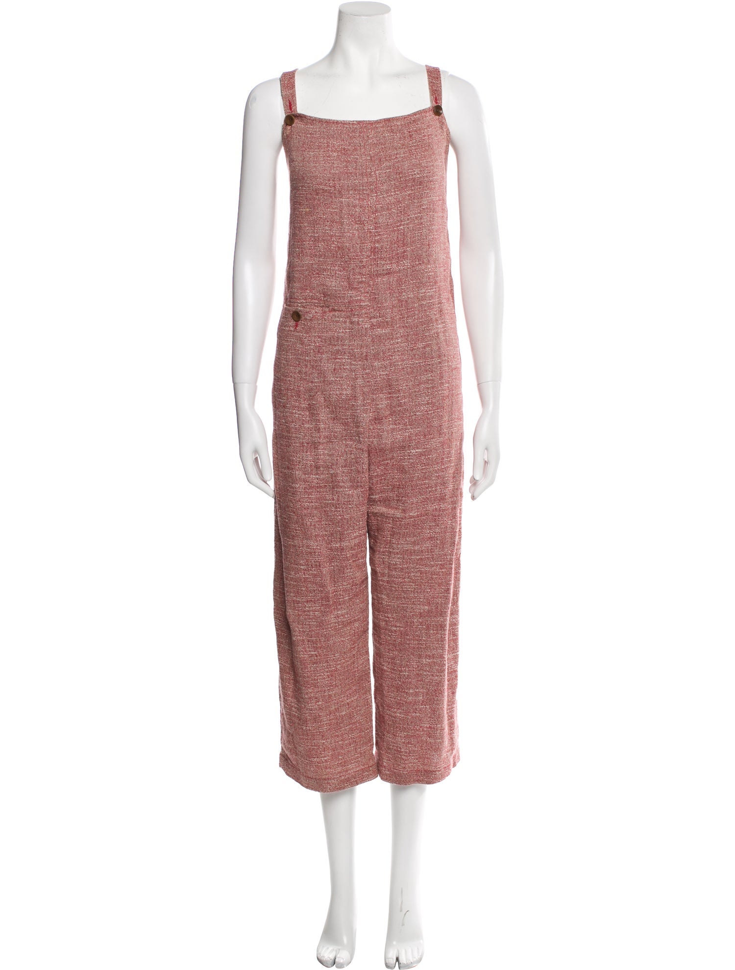Rachel Comey Linen Tweed Pattern Jumpsuit