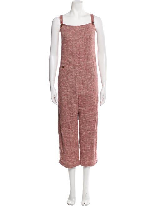 Rachel Comey Linen Tweed Pattern Jumpsuit