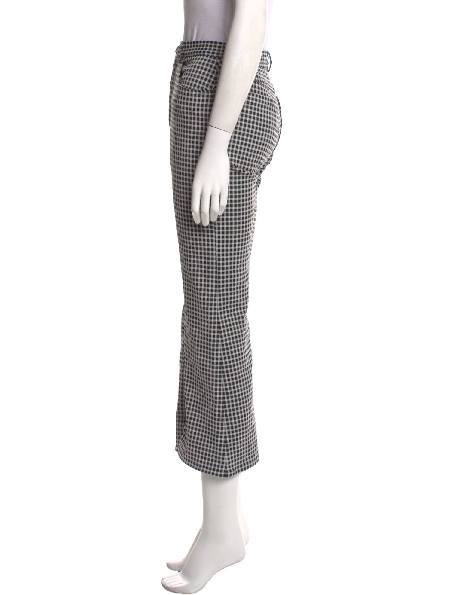 Rachel Comey Plaid Print Wide Leg Pants