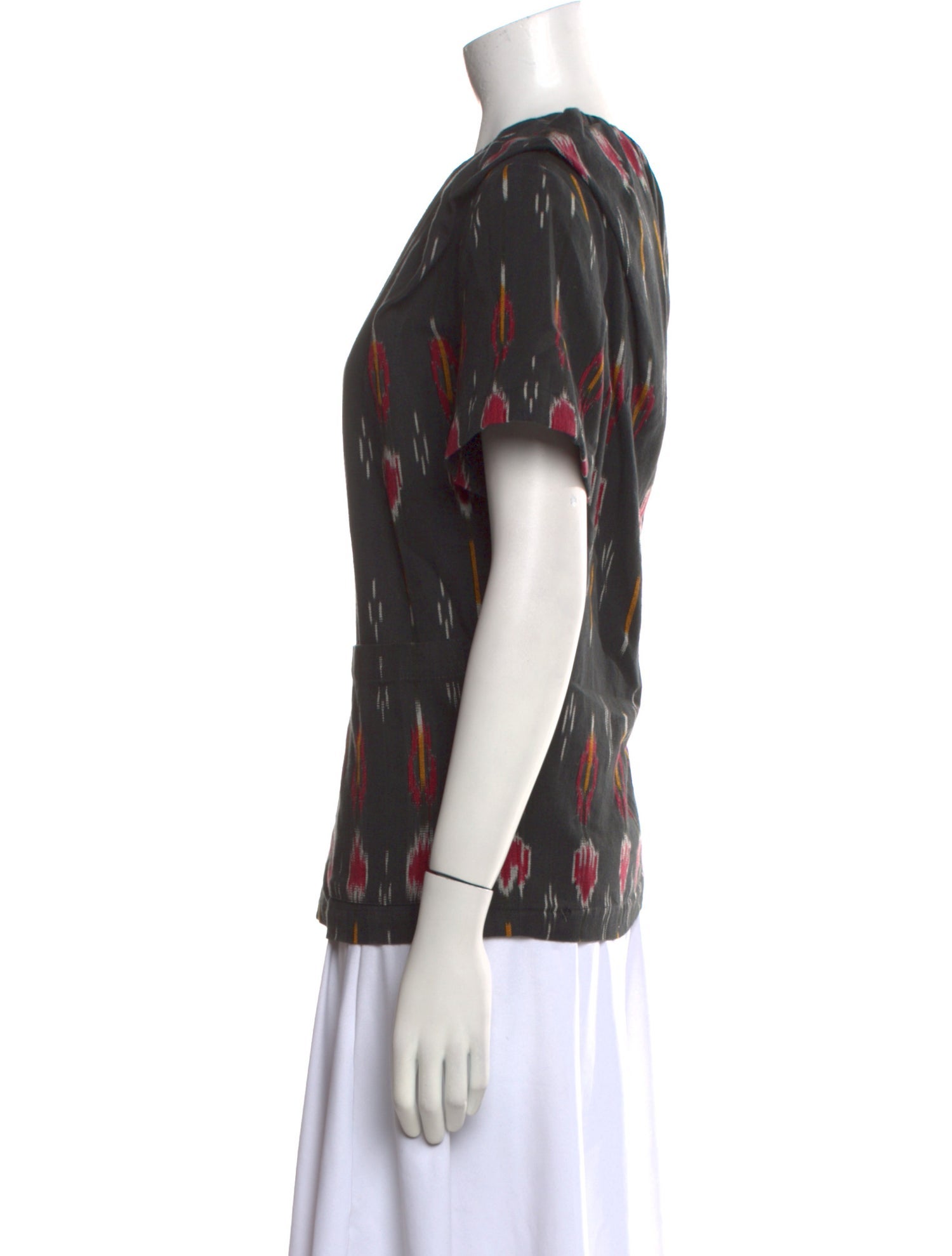 Rachel Comey Printed Square Neckline Blouse