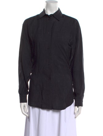 Rachel Comey Linen Long Sleeve Button-Up Top