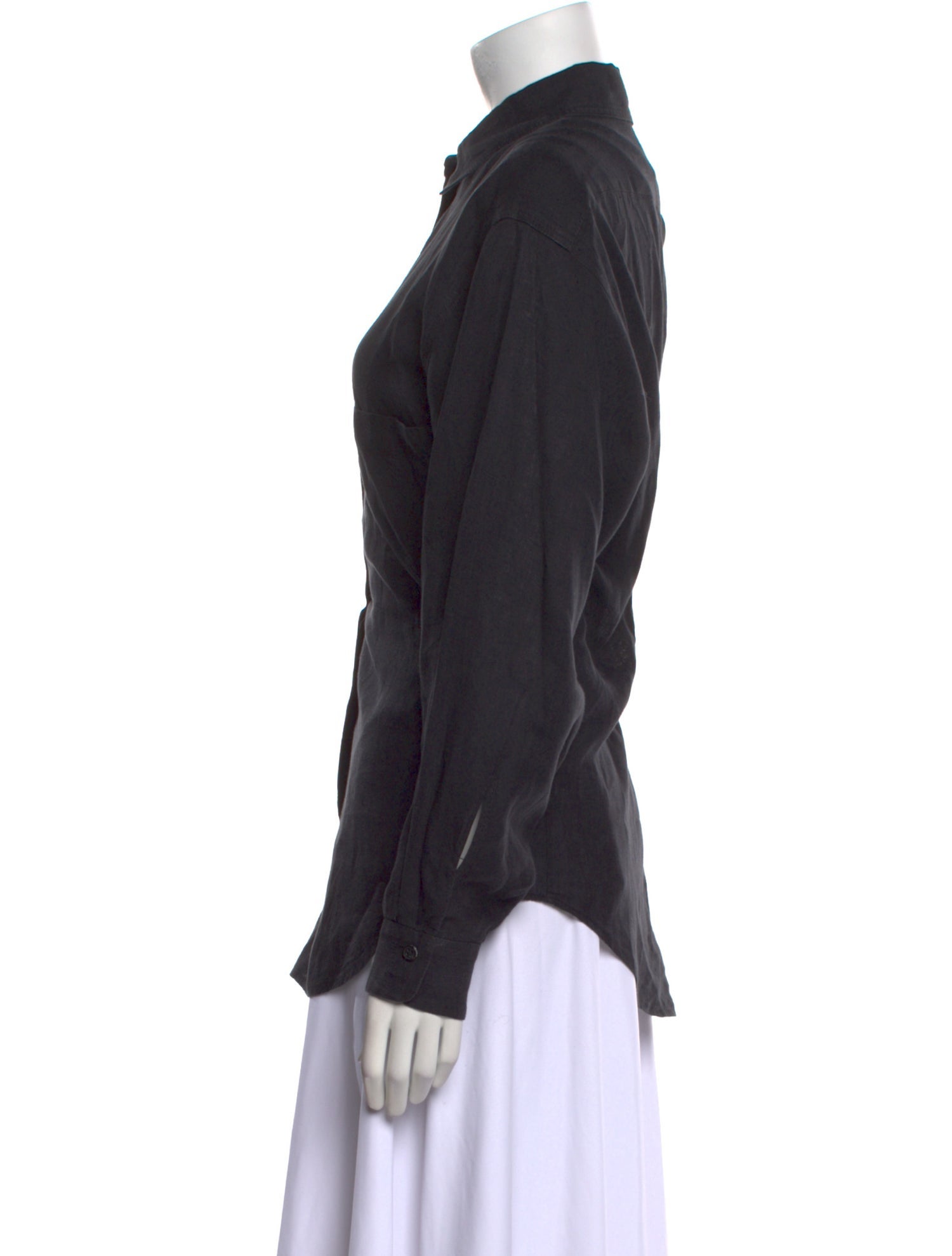 Rachel Comey Linen Long Sleeve Button-Up Top