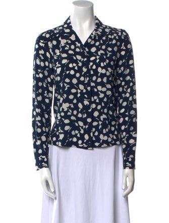 Rachel Comey Silk Printed Blouse