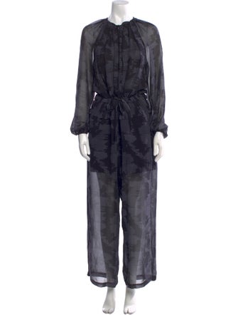 Rachel Comey Silk Printed Jumpsuit
