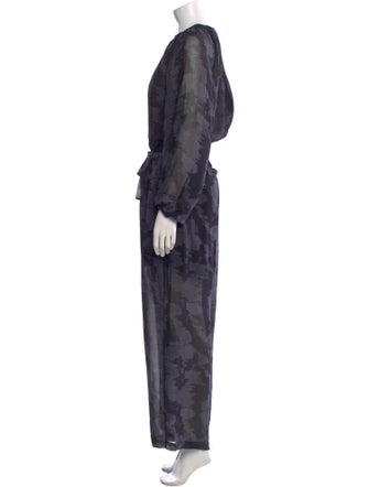 Rachel Comey Silk Printed Jumpsuit