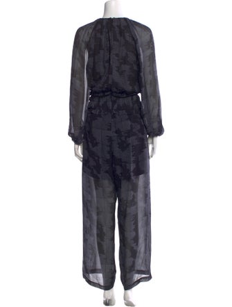 Rachel Comey Silk Printed Jumpsuit