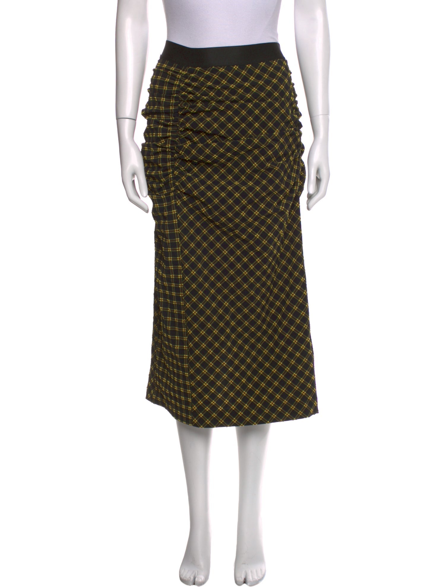 Rachel Comey Plaid Print Midi Length Skirt