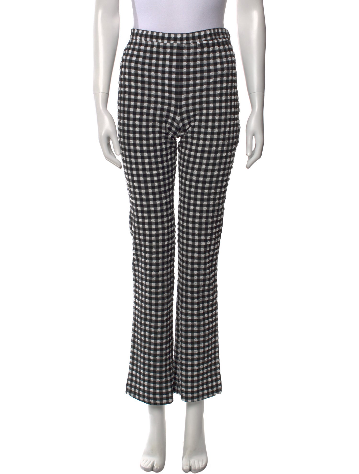 Rachel Comey Plaid Print Wide Leg Pants