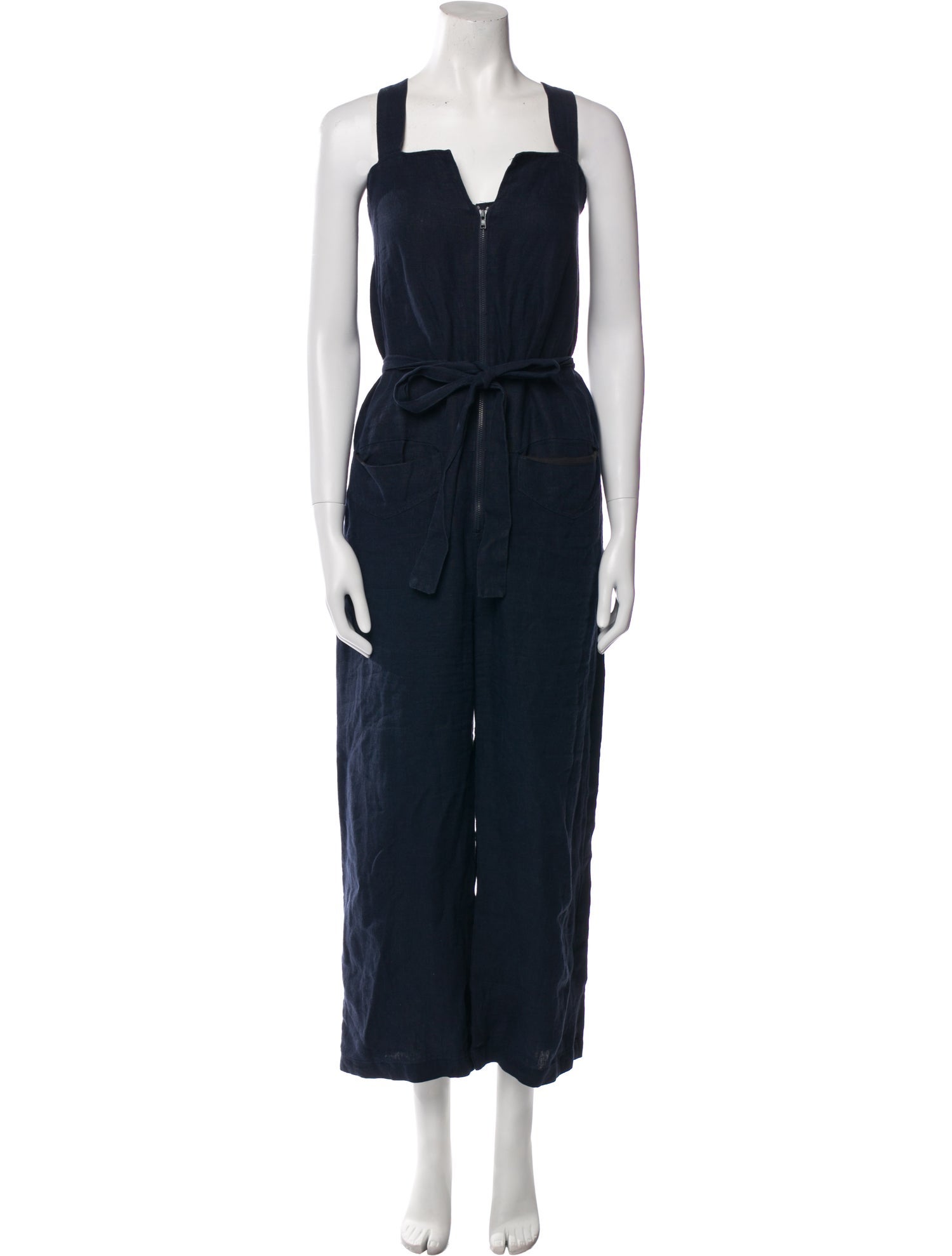 Rachel Comey Linen V-Neck Jumpsuit