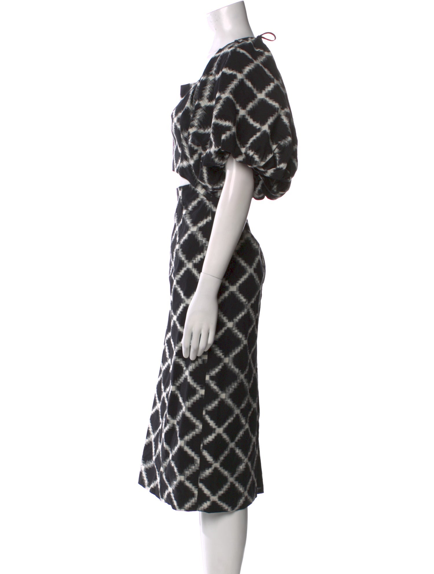 Rachel Comey Plaid Print Midi Length Dress