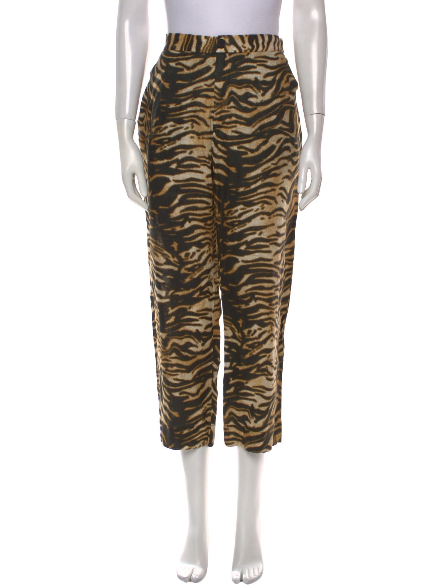 Rachel Comey Animal Print Straight Leg Pants