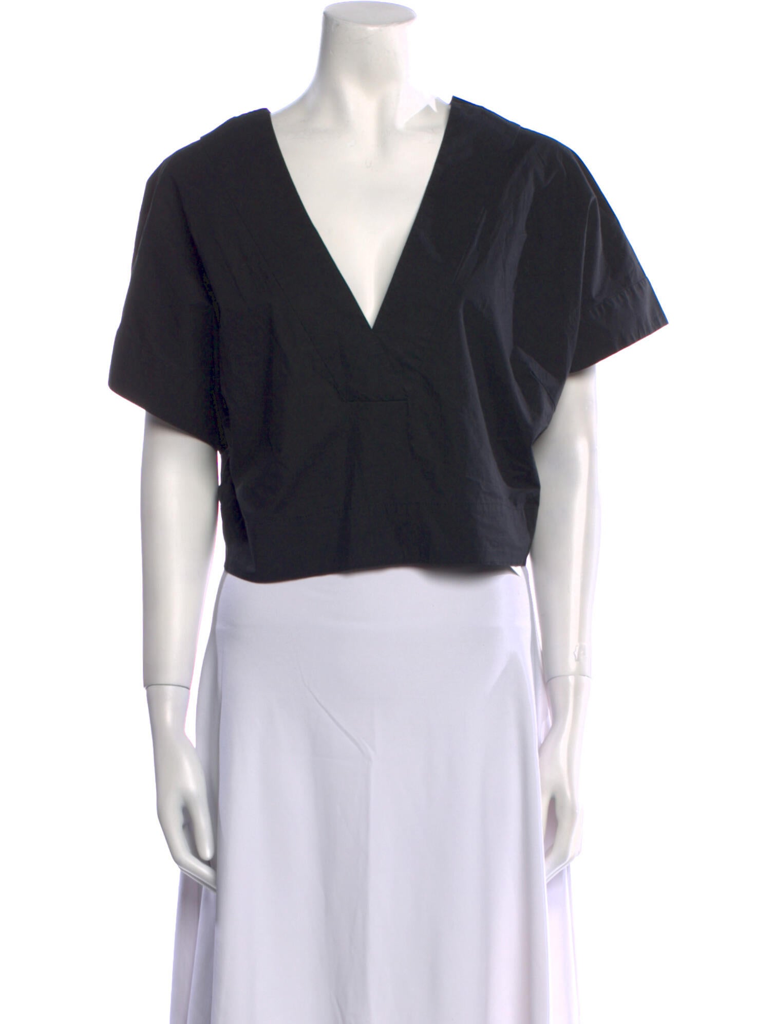 Rachel Comey V-Neck Short Sleeve Crop Top