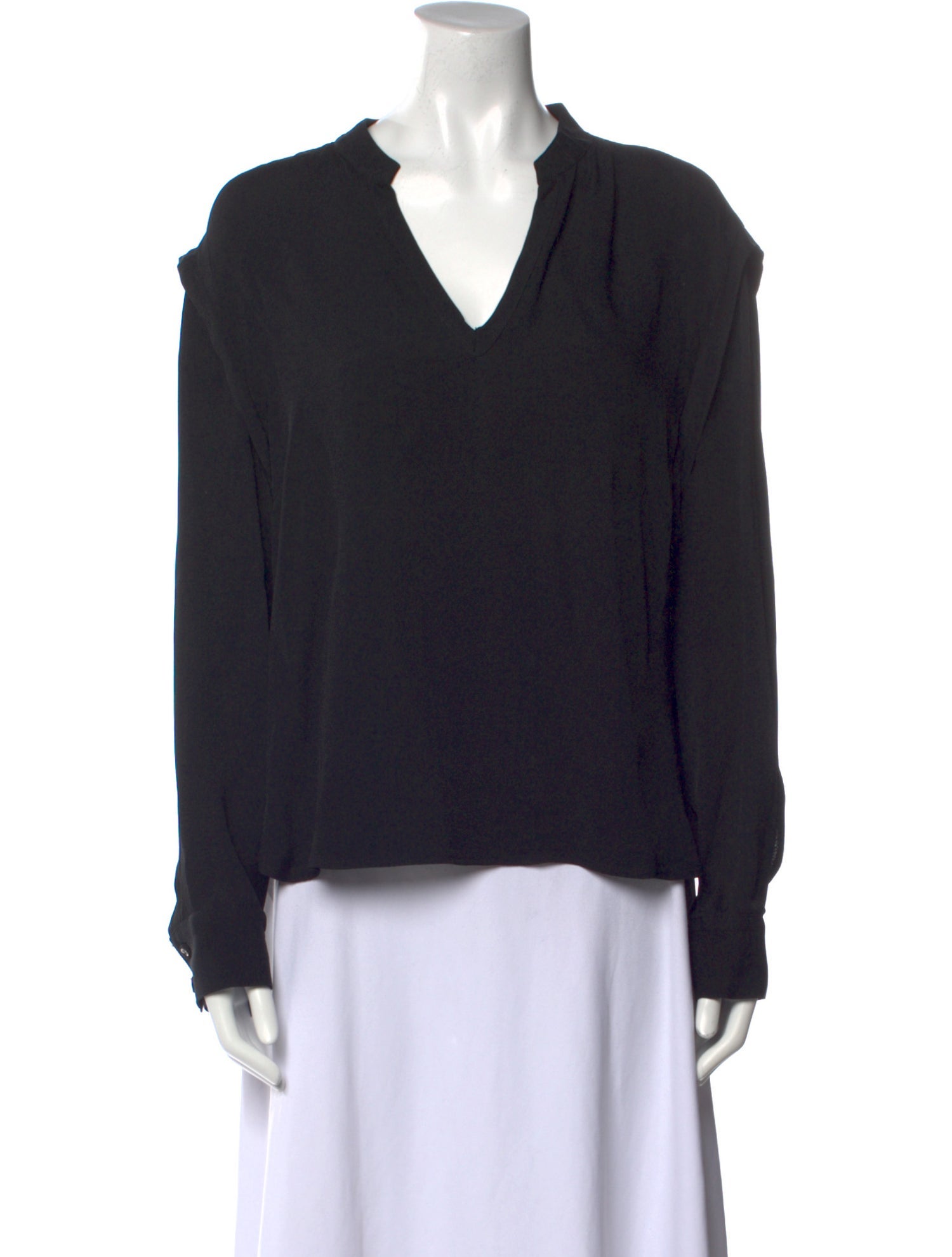 Rachel Comey V-Neck Long Sleeve Blouse