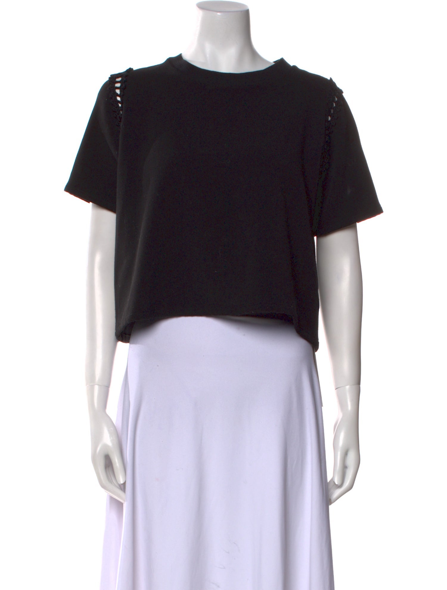 Rachel Comey Crew Neck Short Sleeve Crop Top