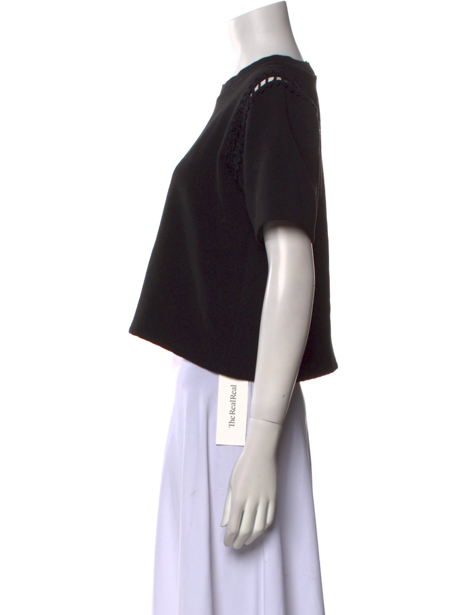 Rachel Comey Crew Neck Short Sleeve Crop Top