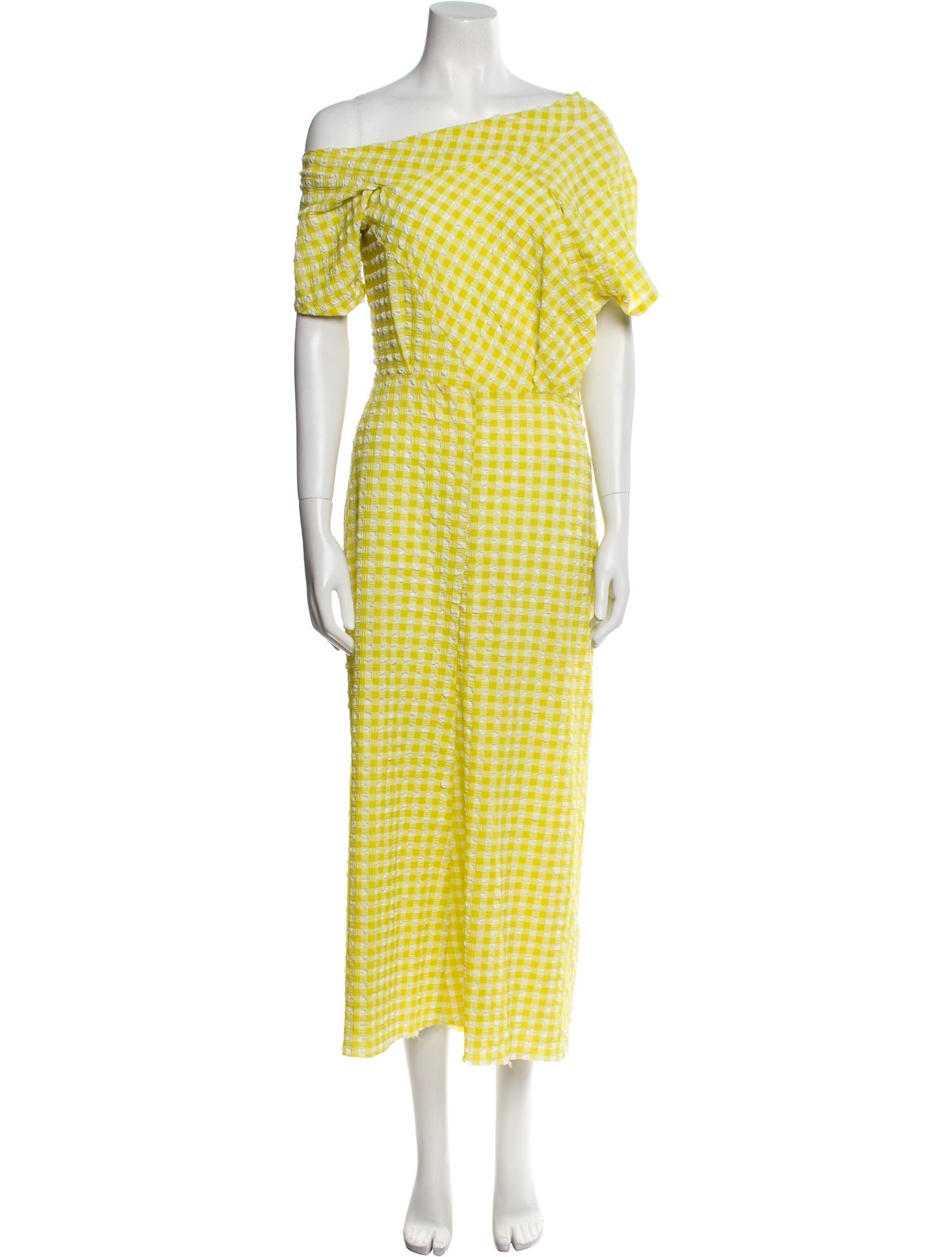 Rachel Comey Plaid Print Long Dress