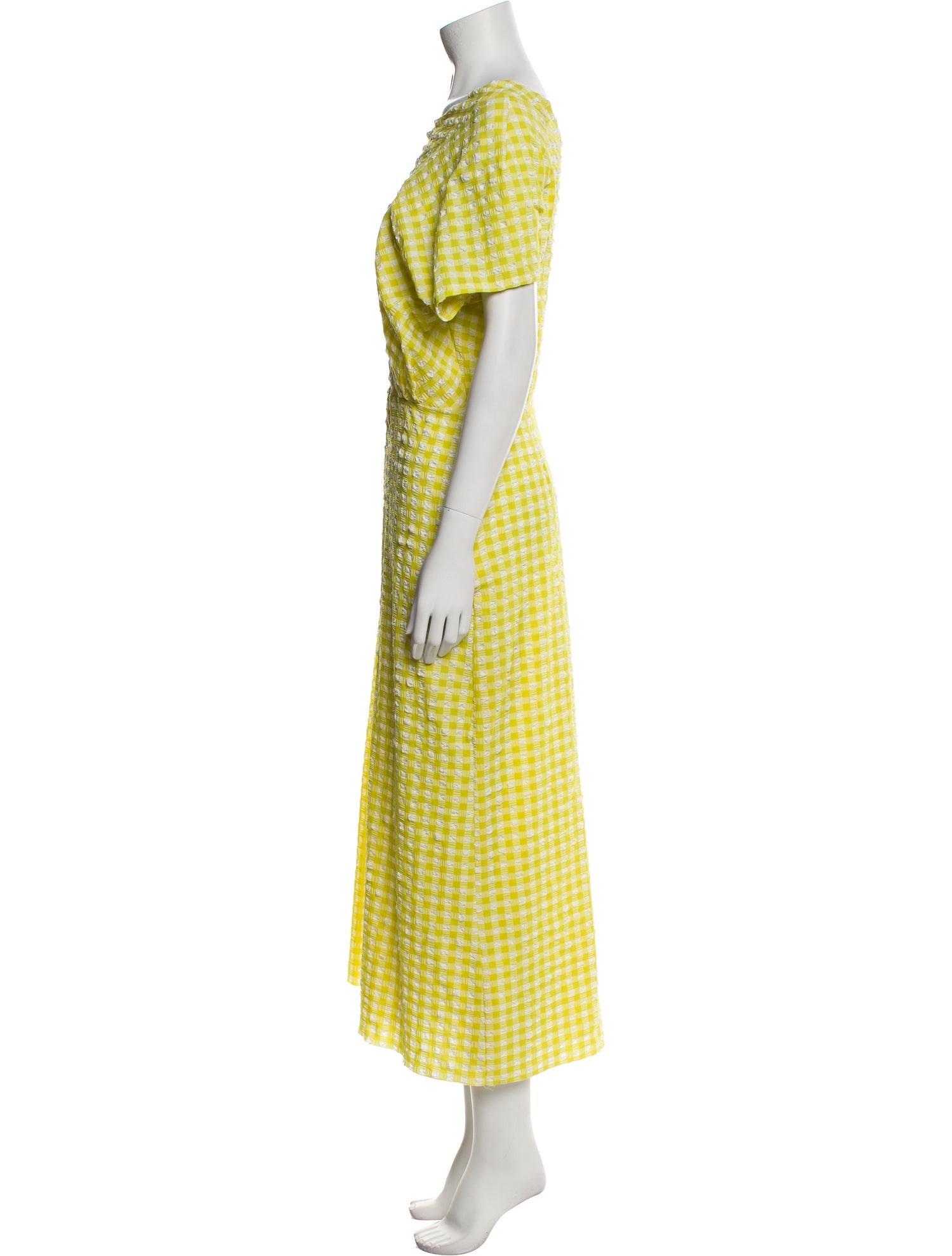 Rachel Comey Plaid Print Long Dress