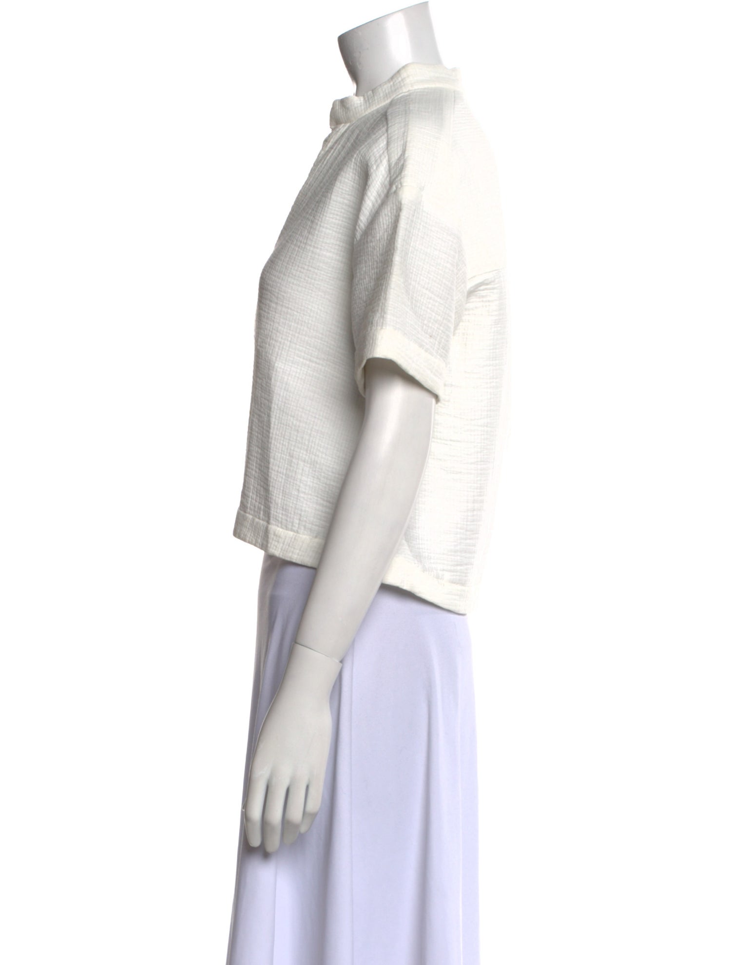 Rachel Comey V-Neck Short Sleeve Crop Top