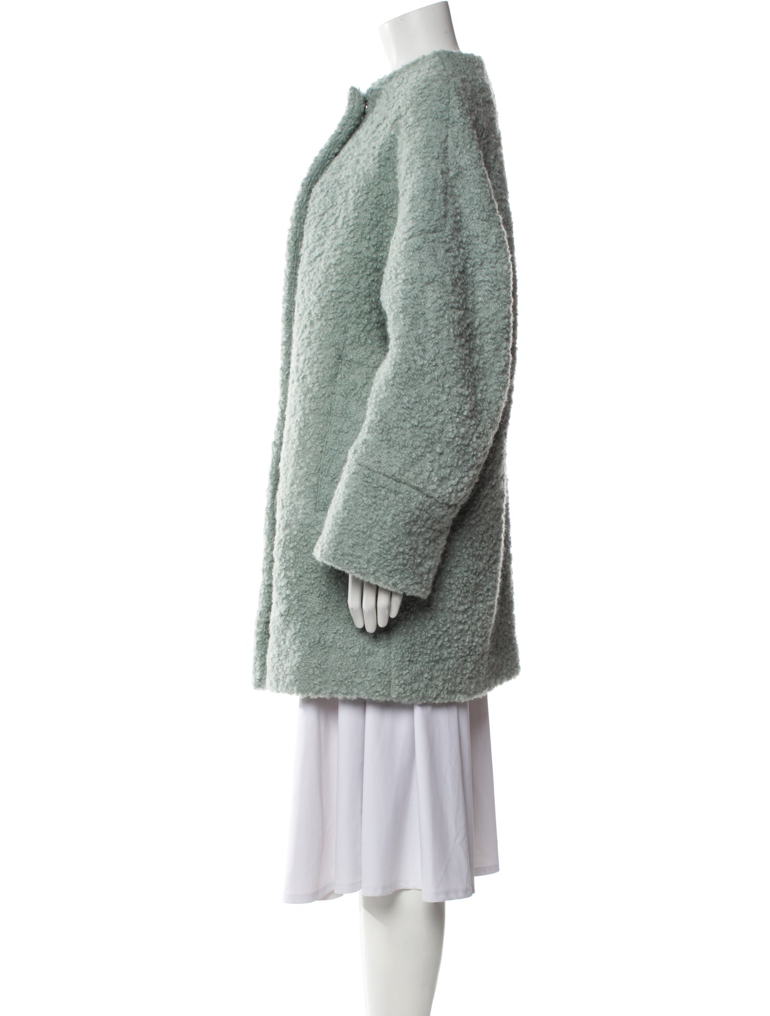 Rachel Comey Virgin Wool Faux Fur Coat