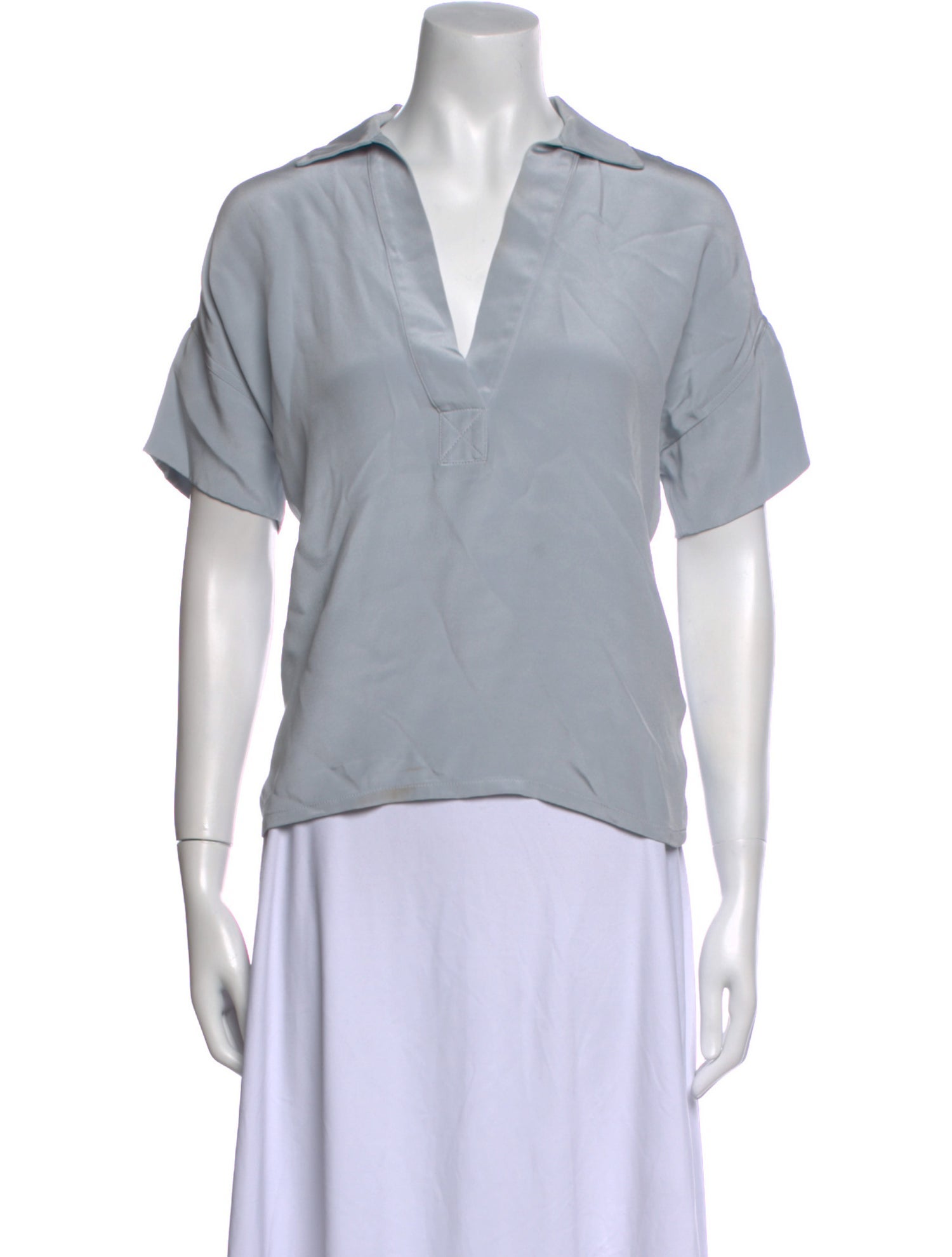 Rachel Comey V-Neck Short Sleeve Blouse