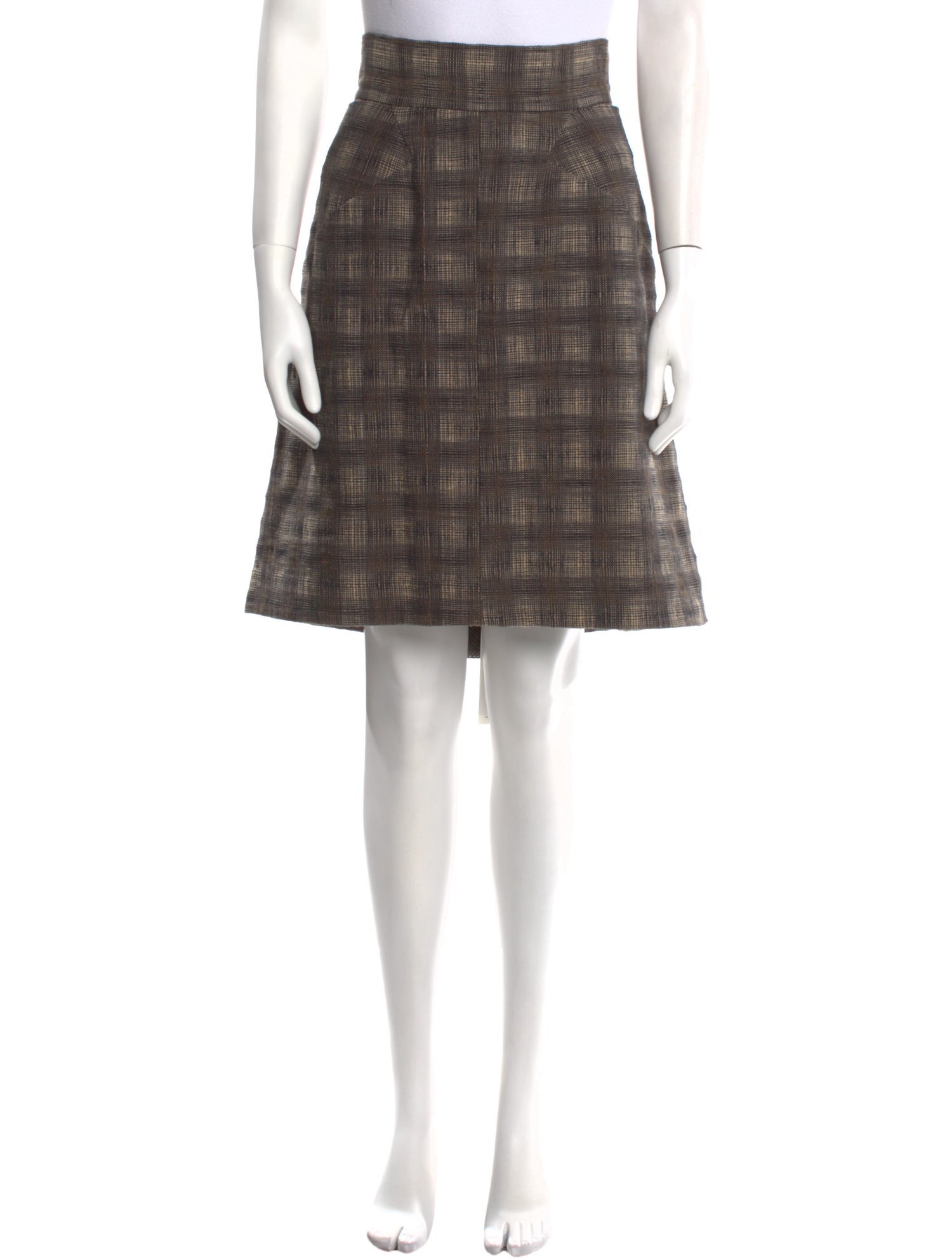 Rachel Comey Plaid Print Knee-Length Skirt