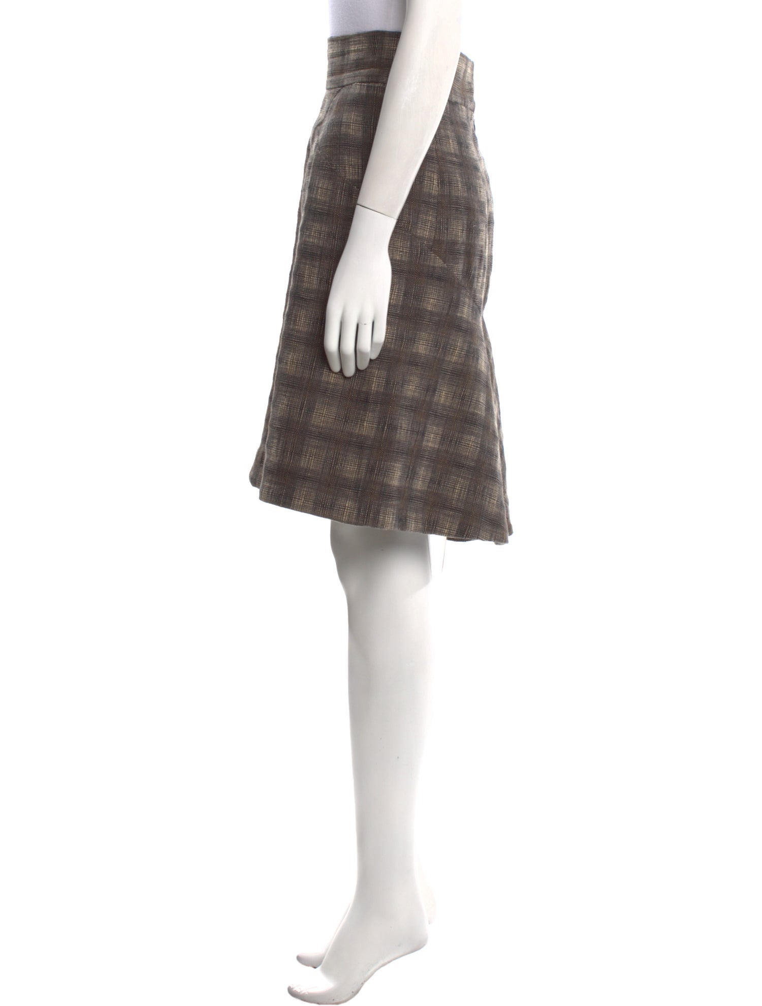 Rachel Comey Plaid Print Knee-Length Skirt