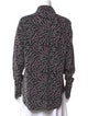 Rachel Comey Silk Animal Print Button-Up Top