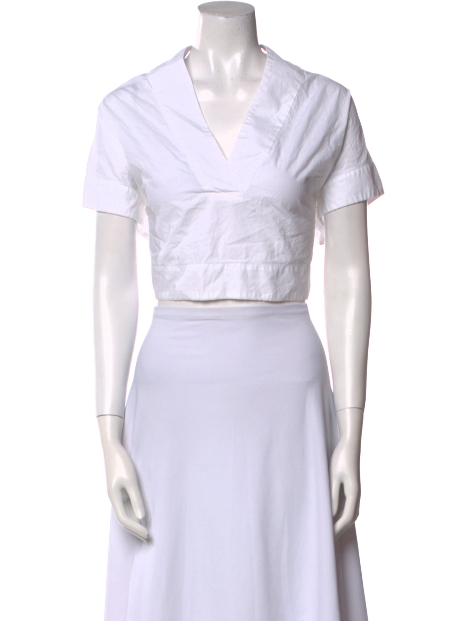 Rachel Comey V-Neck Short Sleeve Crop Top