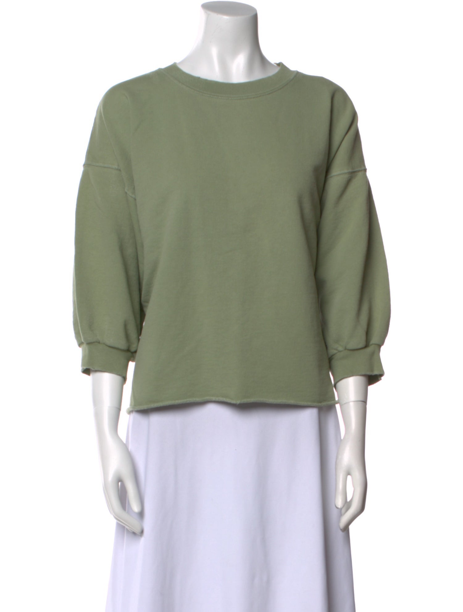 Rachel Comey Scoop Neck Three-Quarter Sleeve Sweatshirt