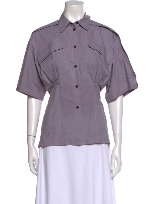 Rachel Comey Short Sleeve Button-Up Top