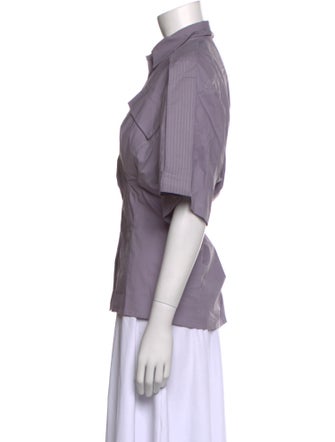 Rachel Comey Short Sleeve Button-Up Top