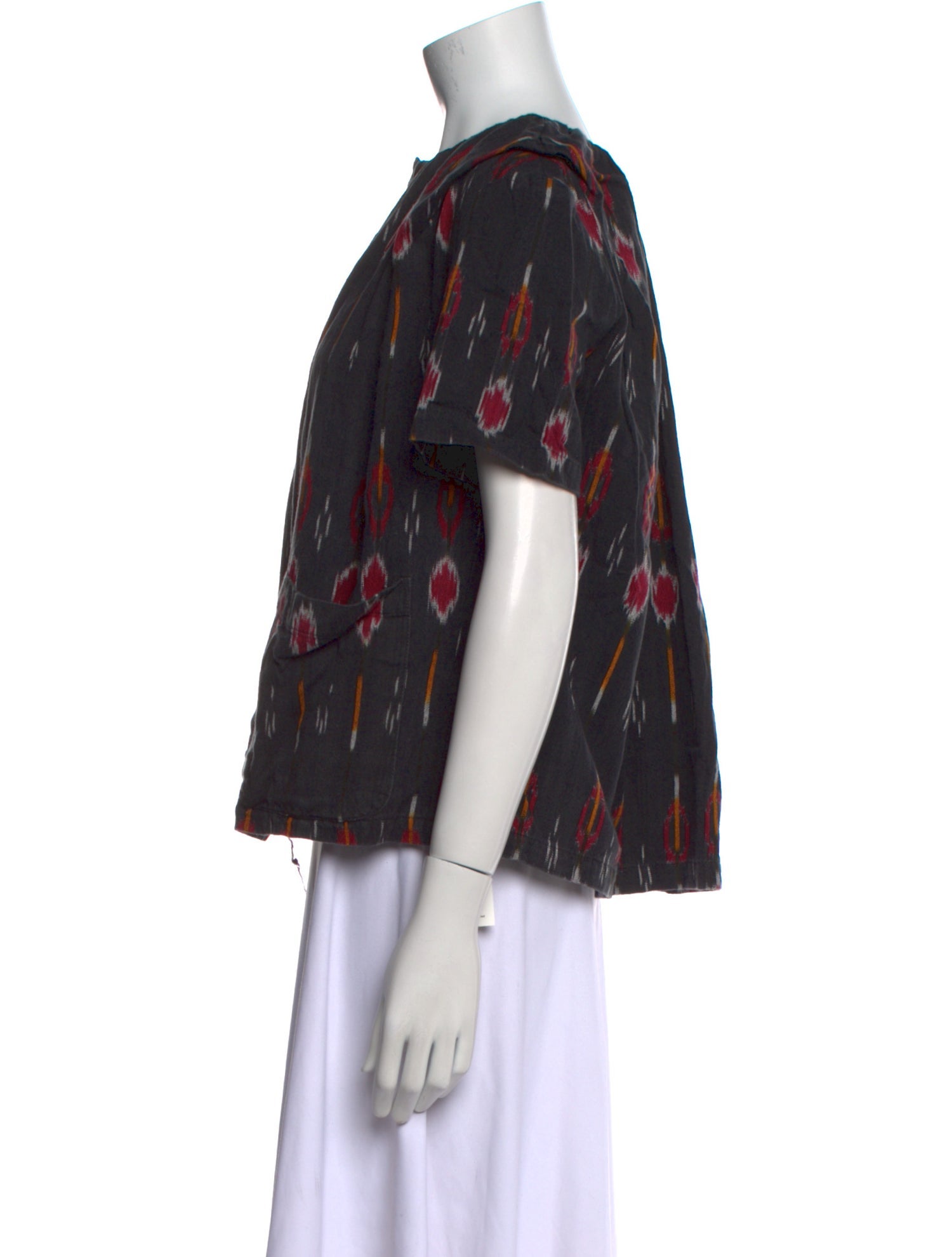Rachel Comey Printed Bateau Neckline Blouse