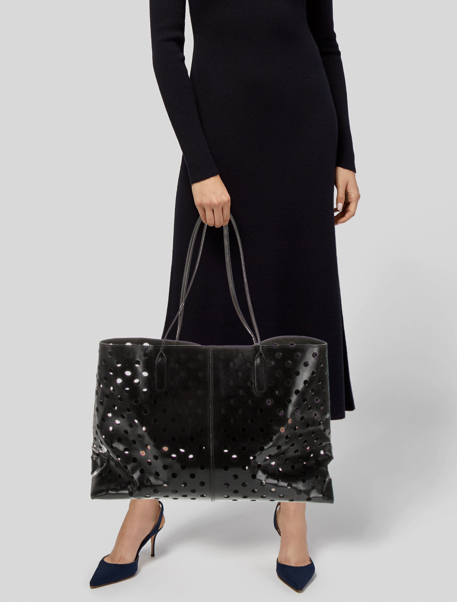 Rachel Comey Patent Leather Messenger Bag