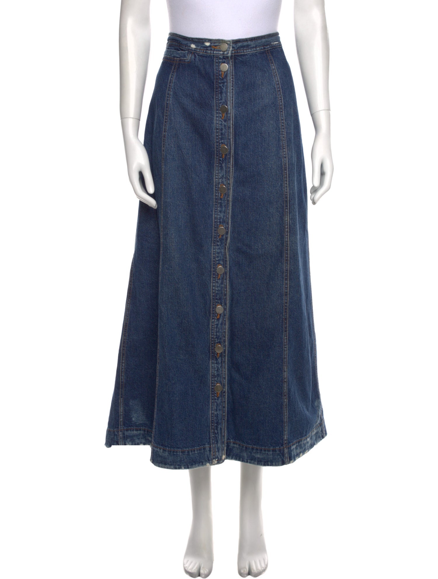 Rachel Comey Distressed Accents Midi Length Skirt
