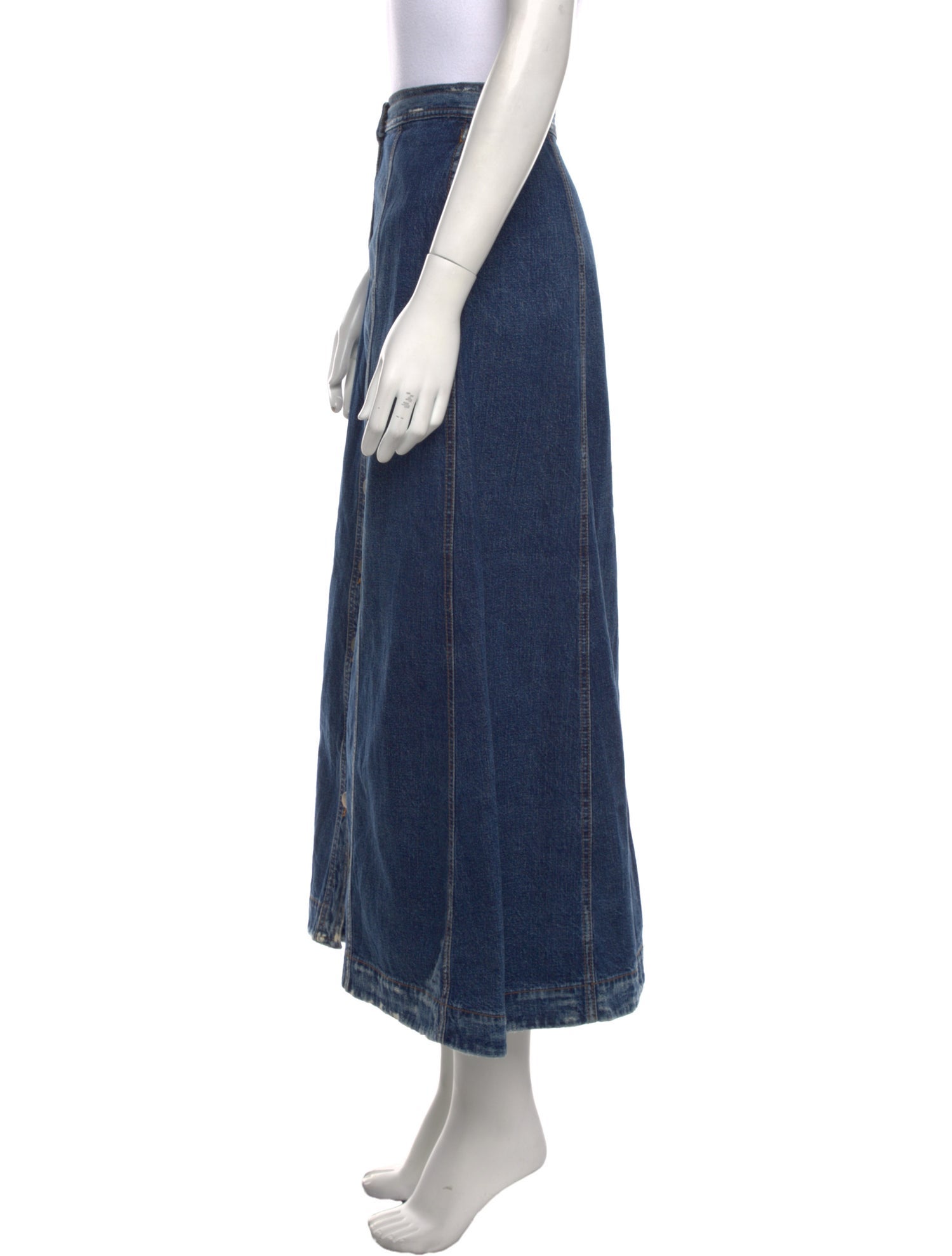 Rachel Comey Distressed Accents Midi Length Skirt