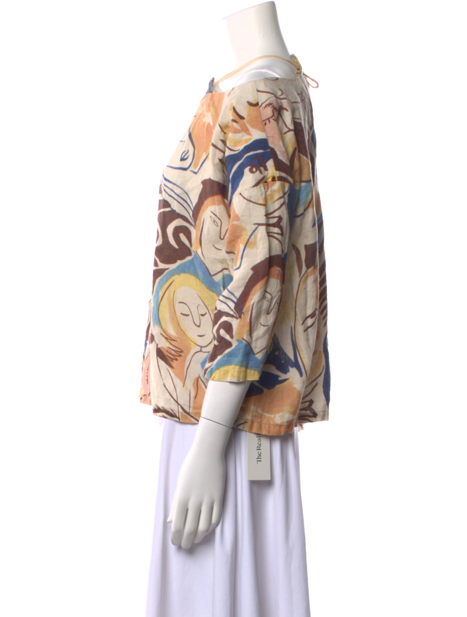 Rachel Comey Linen Printed Blouse