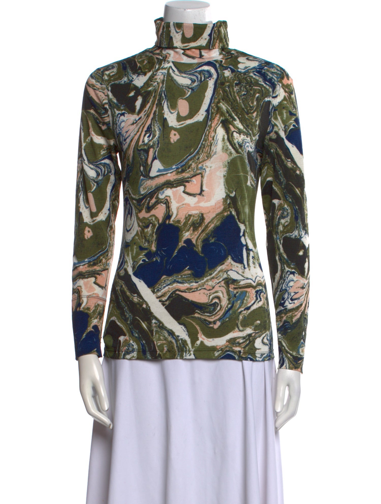 Rachel Comey Printed Turtleneck Blouse