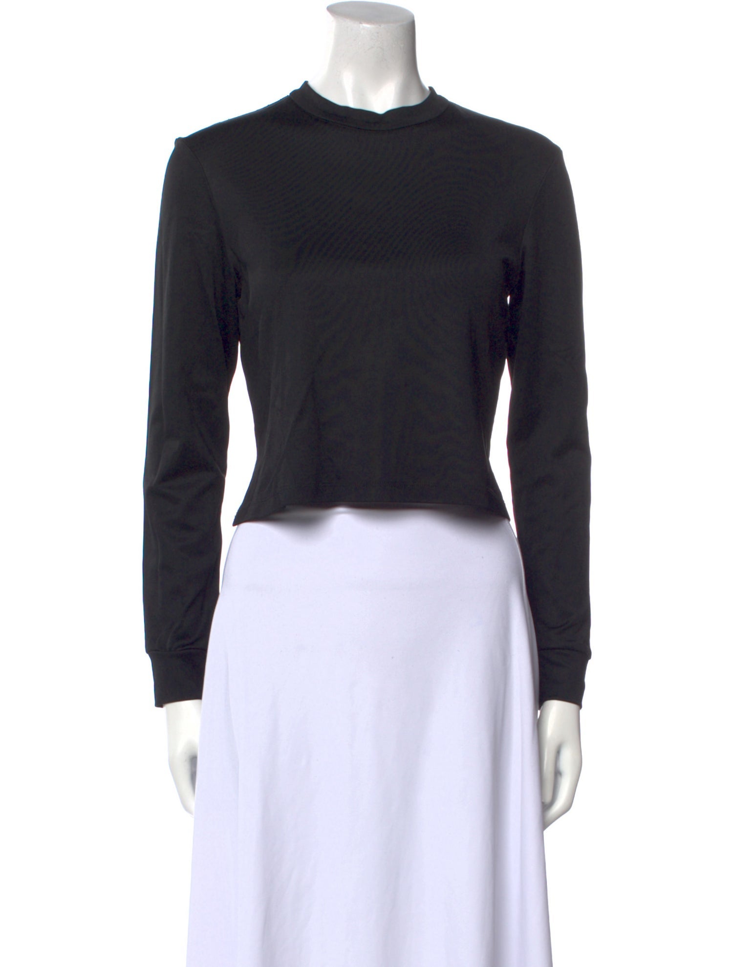 Rachel Comey Mock Neck Long Sleeve Crop Top
