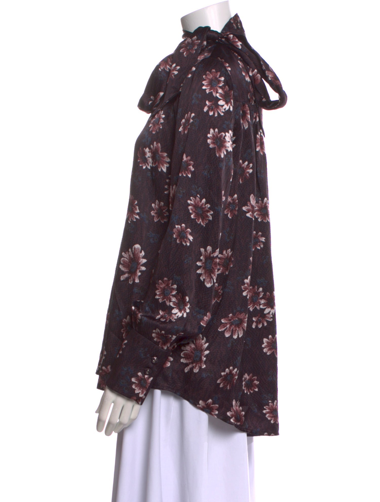 Rachel Comey Silk Floral Print Blouse