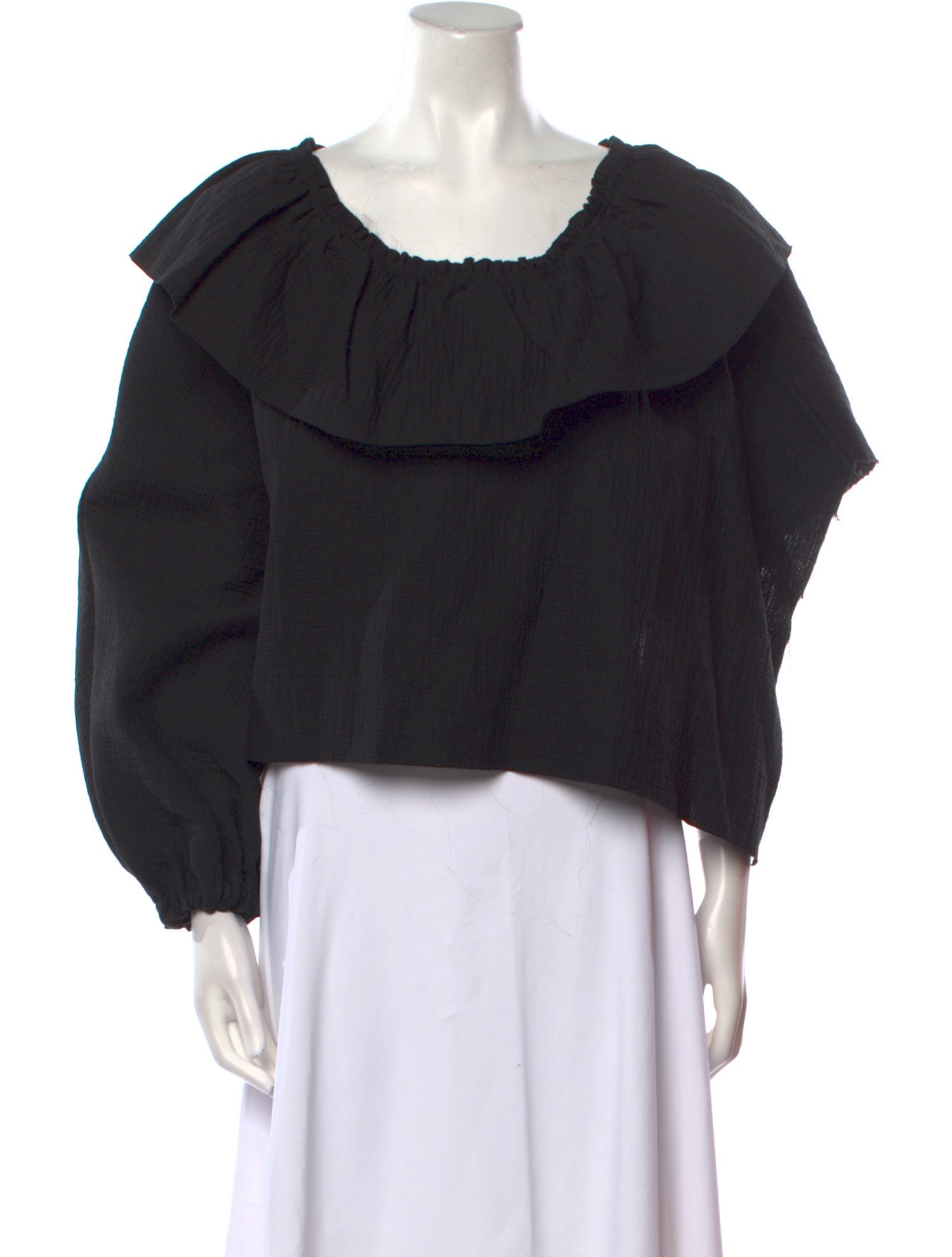 Rachel Comey Scoop Neck Long Sleeve Blouse