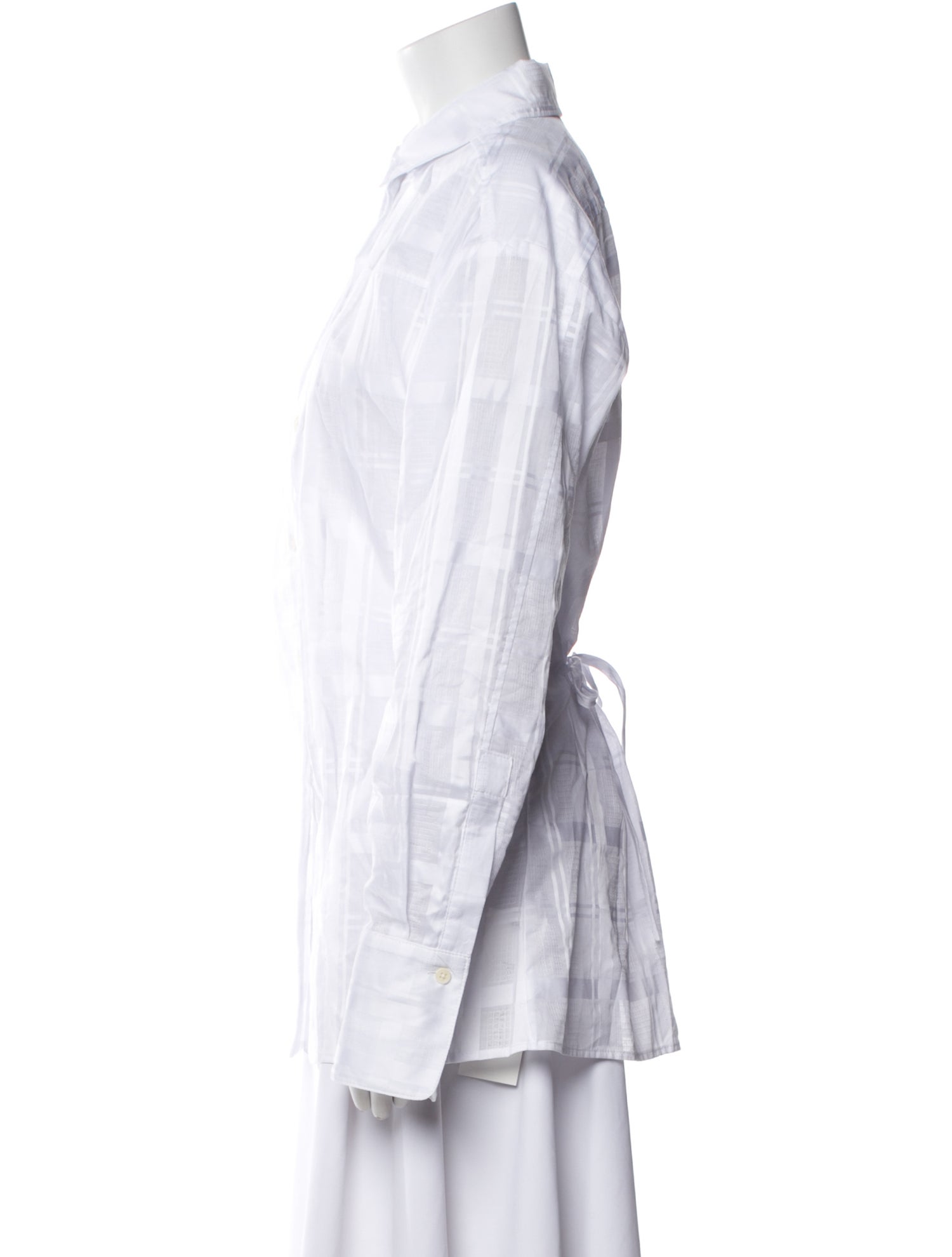 Rachel Comey Plaid Print Long Sleeve Button-Up Top