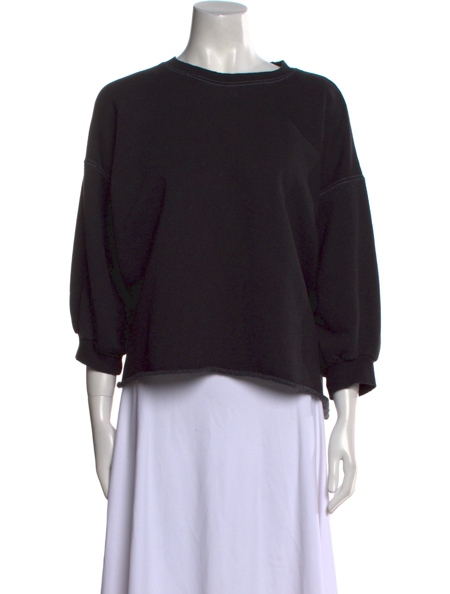 Rachel Comey Bateau Neckline Three-Quarter Sleeve Sweatshirt