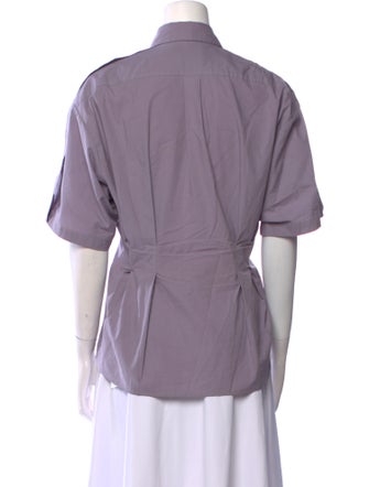 Rachel Comey Short Sleeve Button-Up Top
