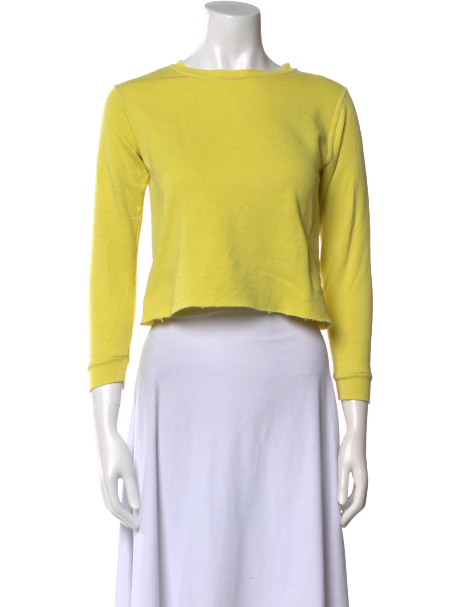 Rachel Comey Bateau Neckline Three-Quarter Sleeve Crop Top