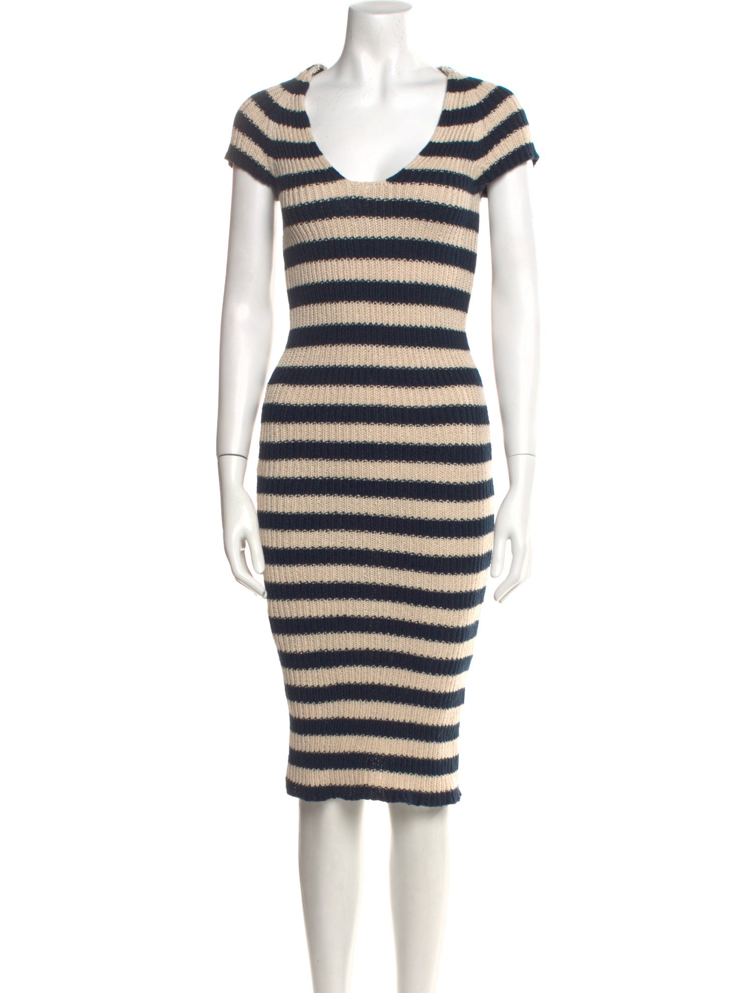 Rachel Comey Striped Midi Length Dress