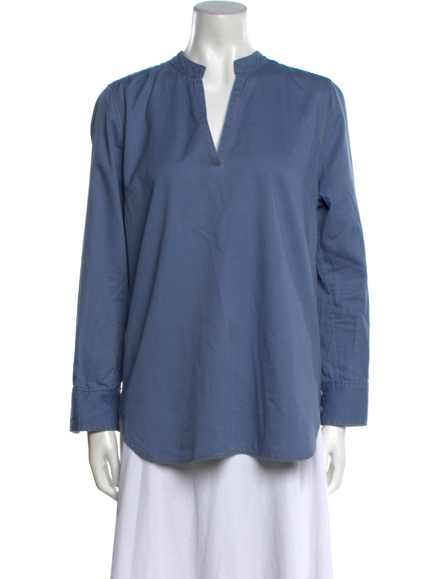 Rachel Comey V-Neck Long Sleeve Blouse