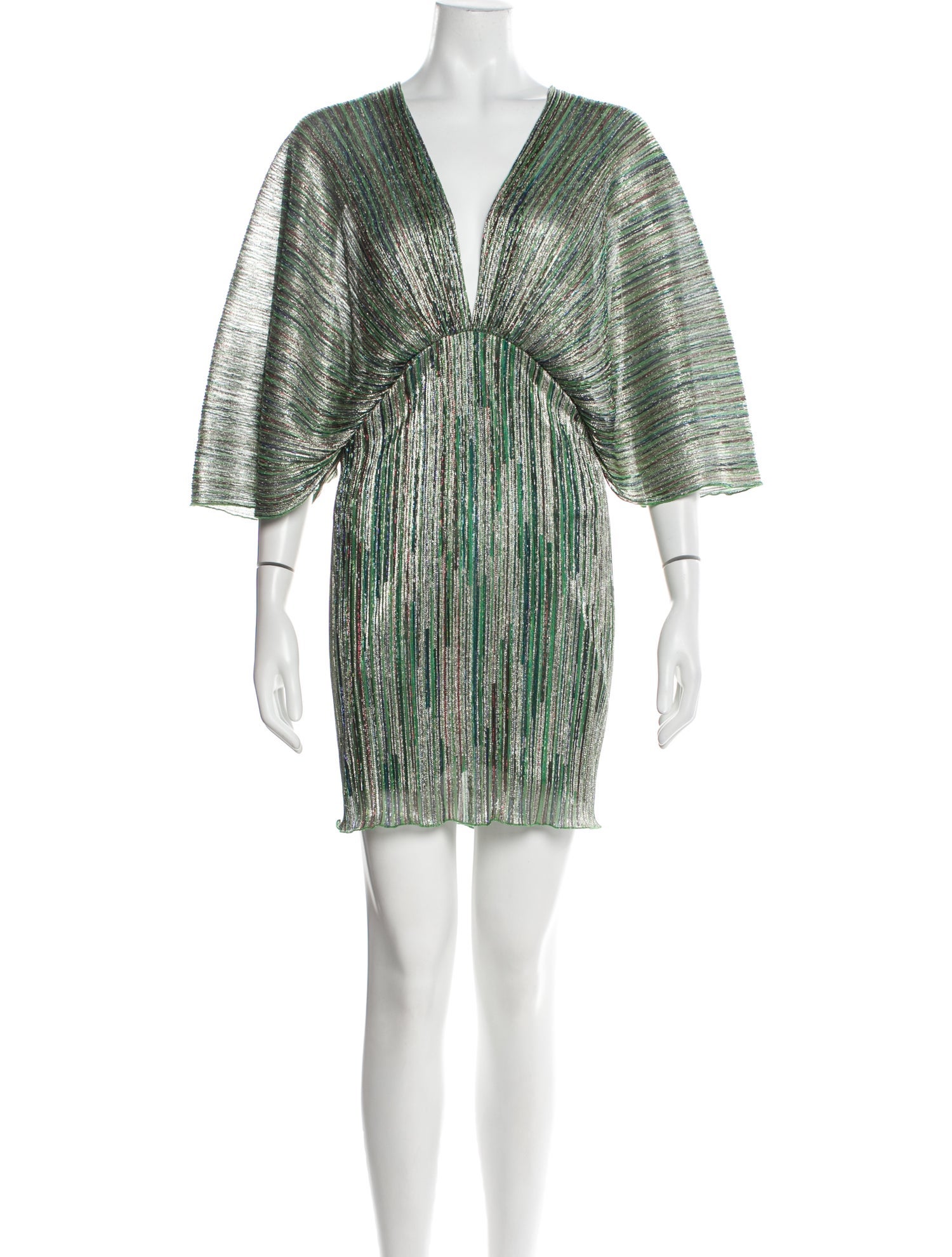 ROTATE Birger Christensen Striped Mini Dress