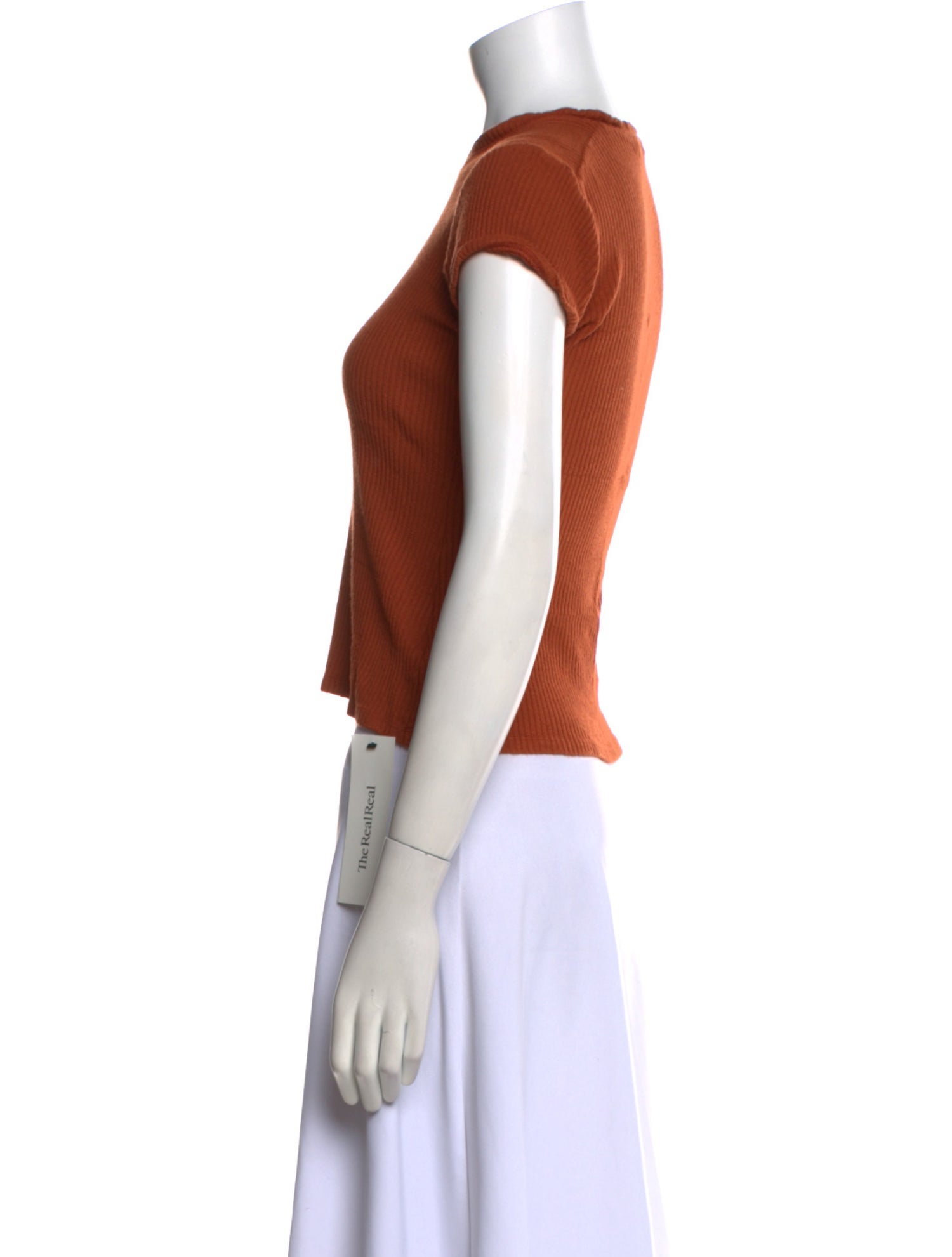 Rachel Comey Mock Neck Short Sleeve Crop Top